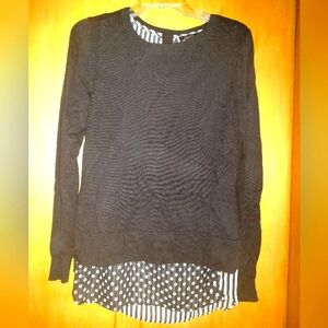 Alyx Black Sweater with Underlay Size Large